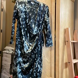 Vintage Miss oops wrap midi dress size large